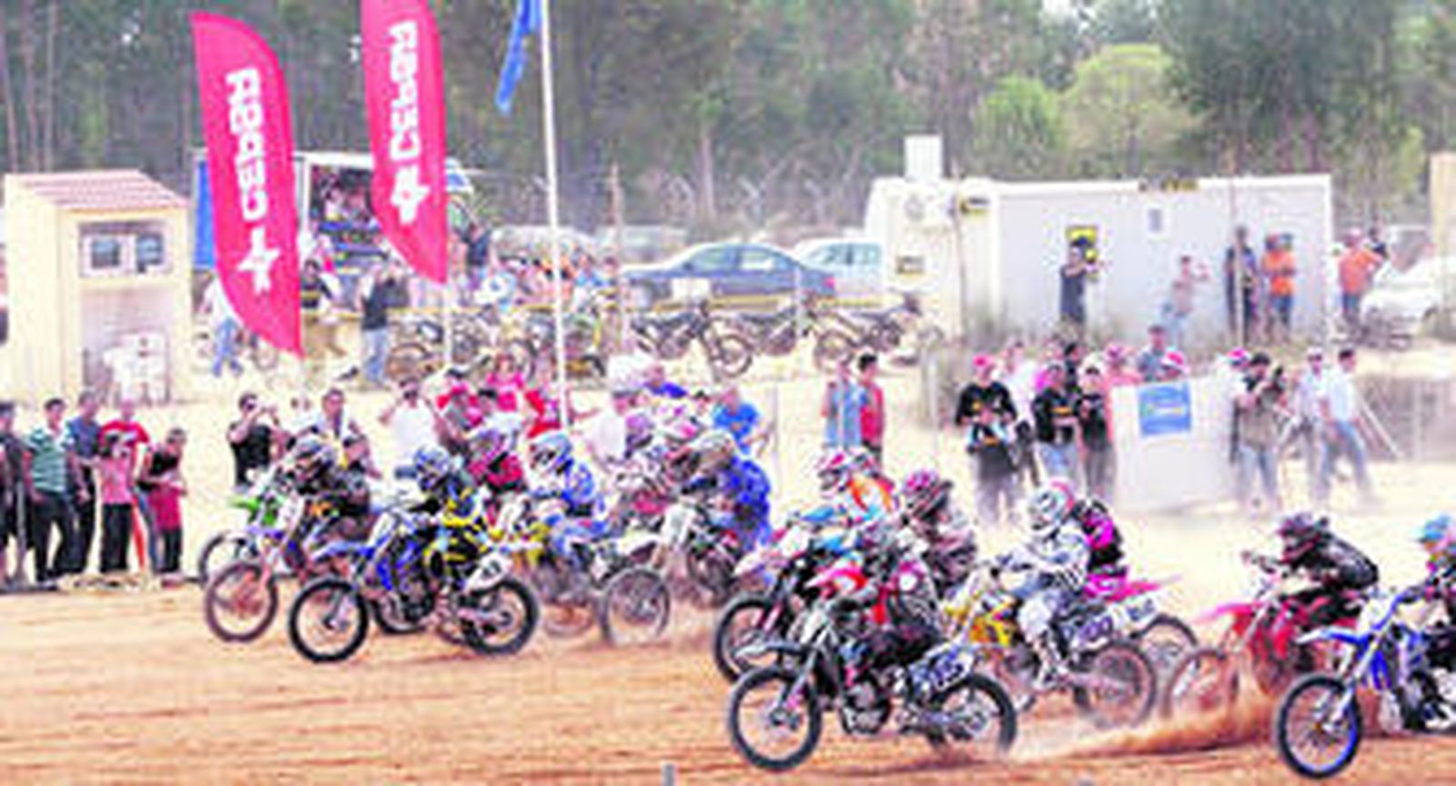 Instante de la salida en la prueba MX Open.