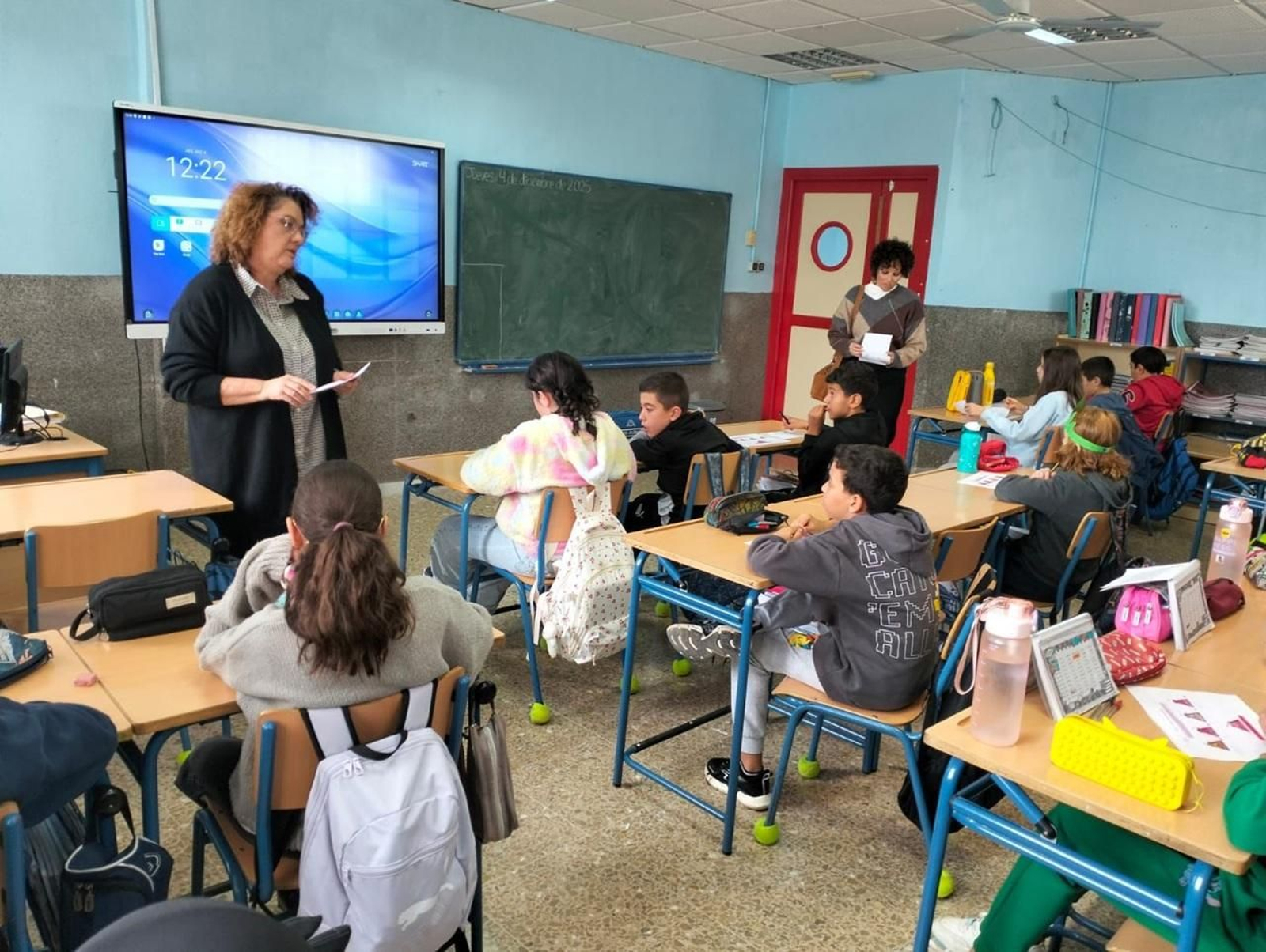 Una de las sesiones en centros escolares.