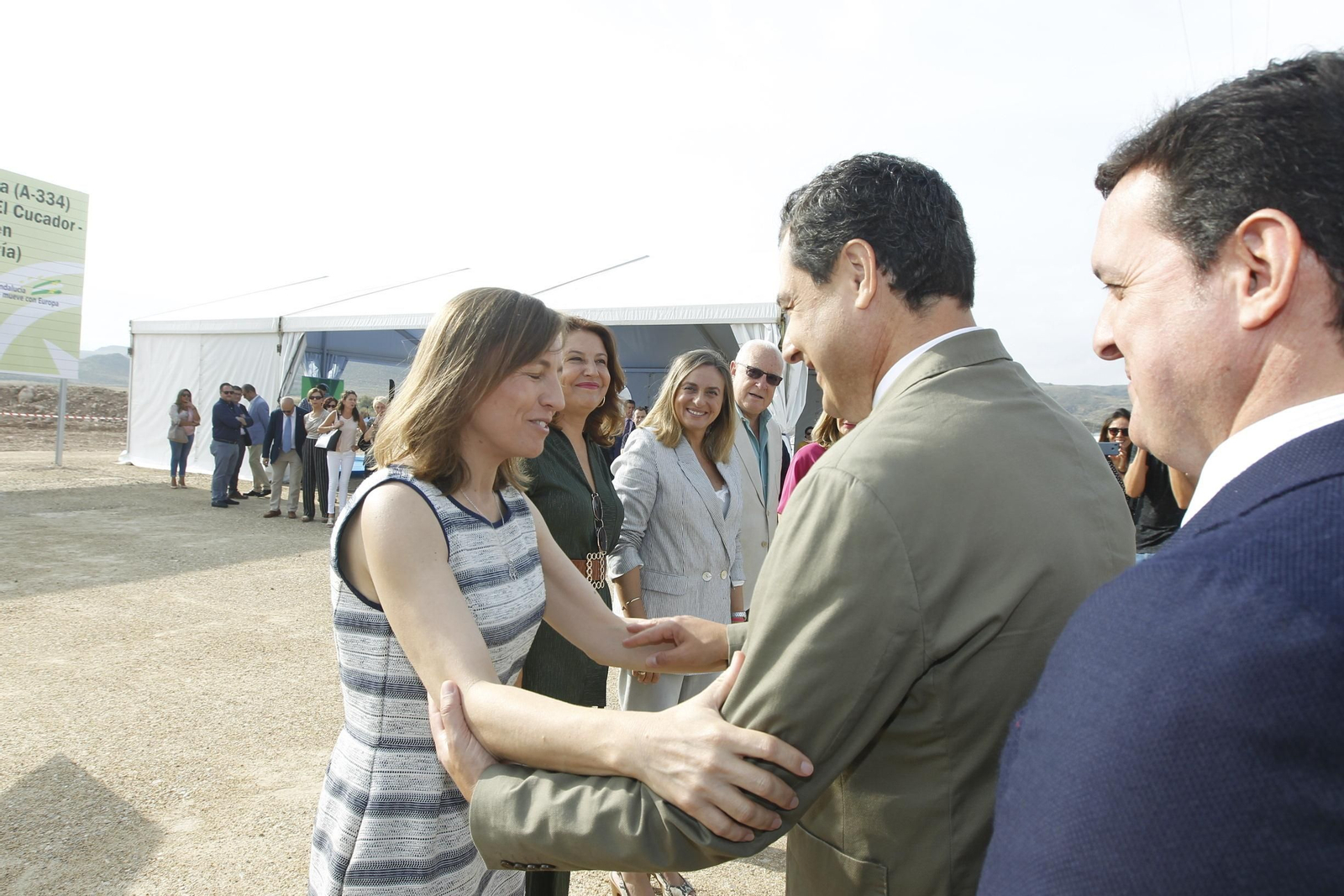 Fotogalería colocación primera piedra cuarto tramo Autovía del Almanzora