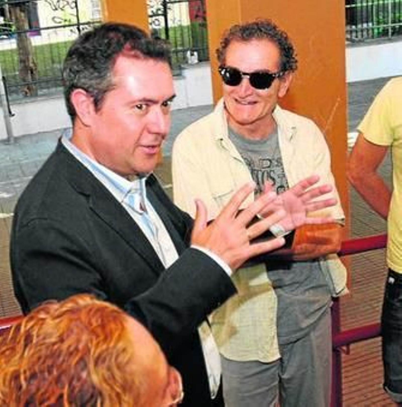 Juan Espadas, ayer, en un acto en el distrito Macarena.