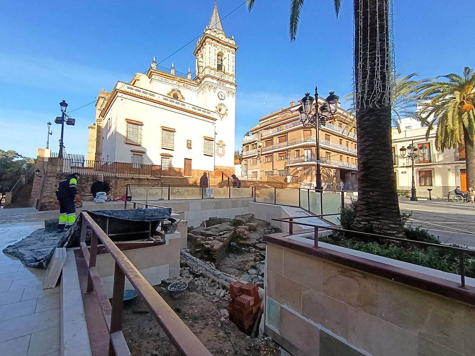 Fotografías de las obras de la puesta en valor de los restos arqueológicos de San Pedro