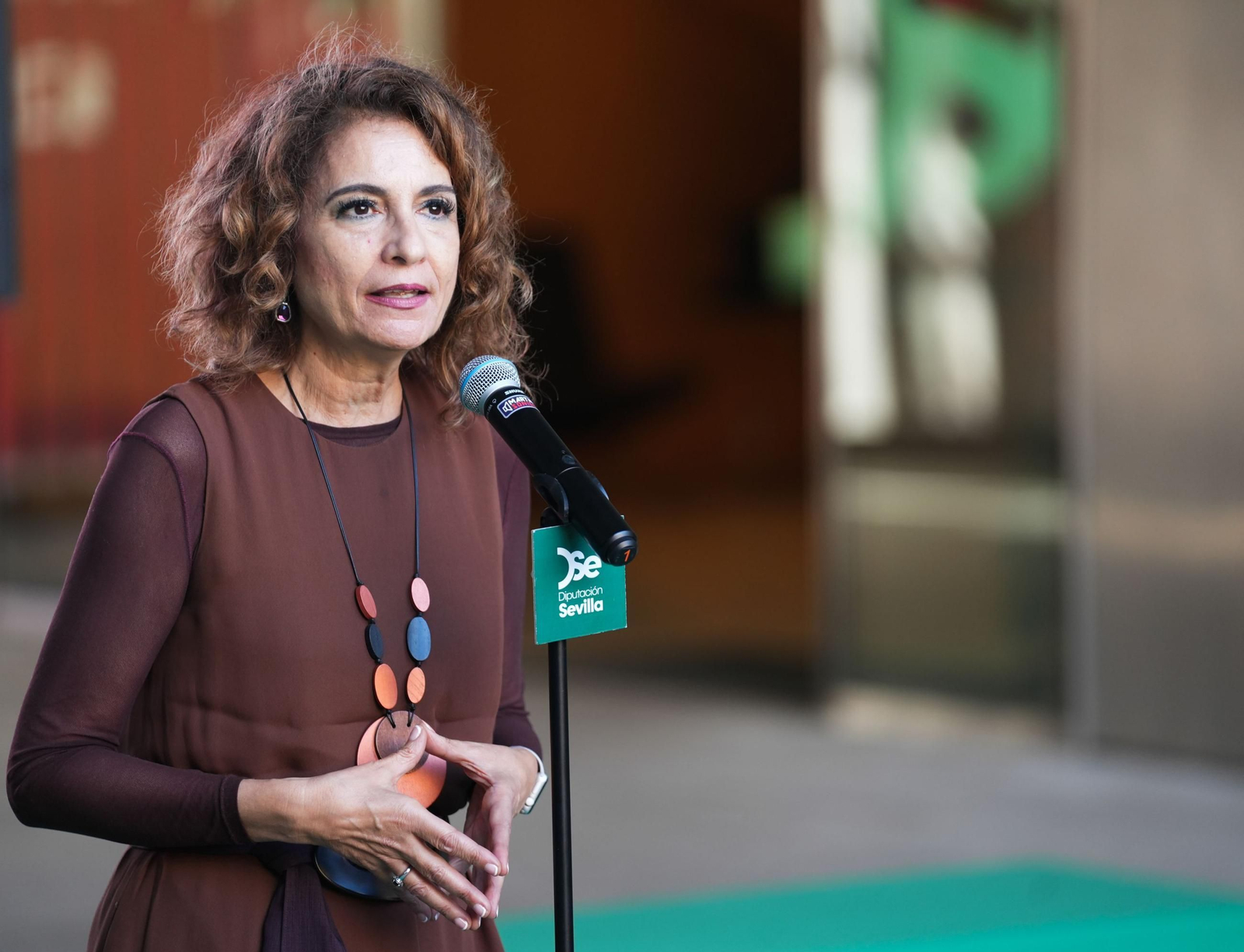 La vicepresidenta primera del Gobierno y secretaria general del PSOE-A, María Jesús Montero.