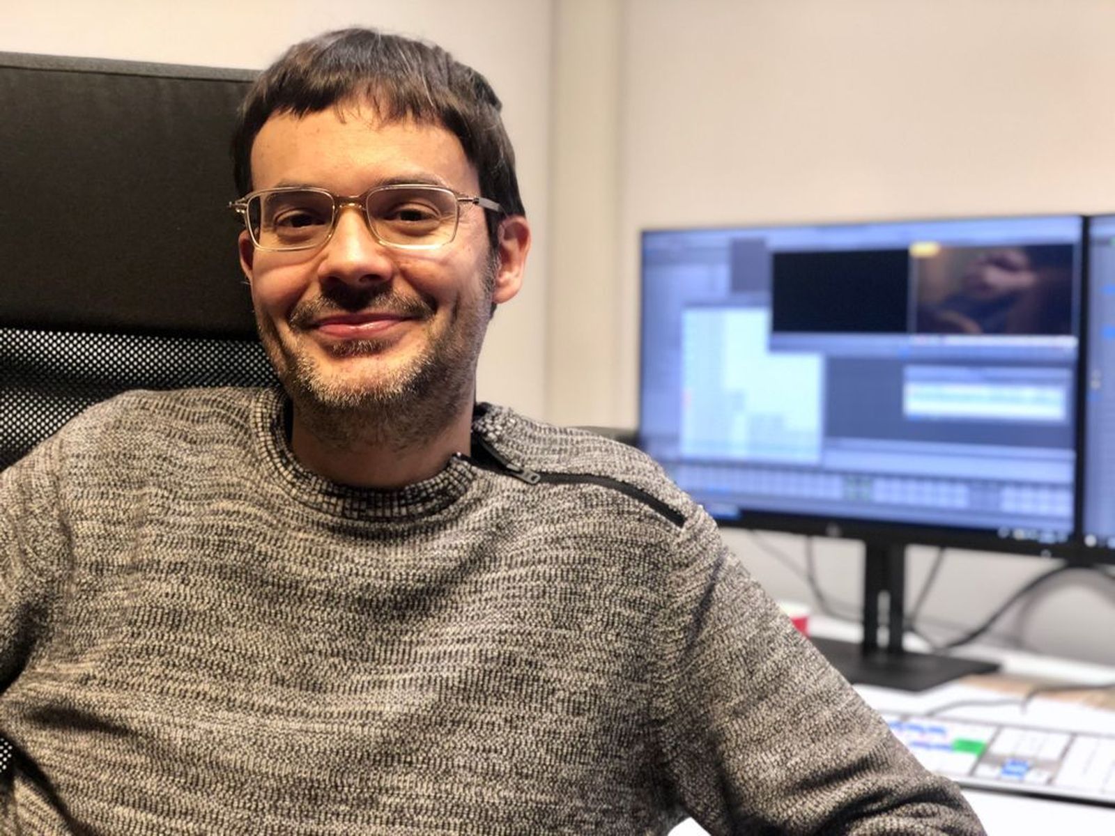 El montador de cine villamartinense Miguel Doblado.