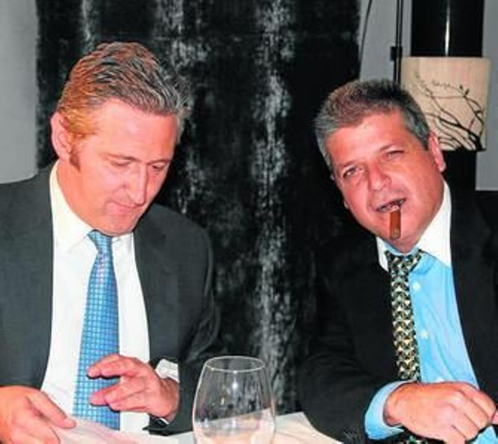 Jesús Herrera y Cristóbal García durante el rodaje.