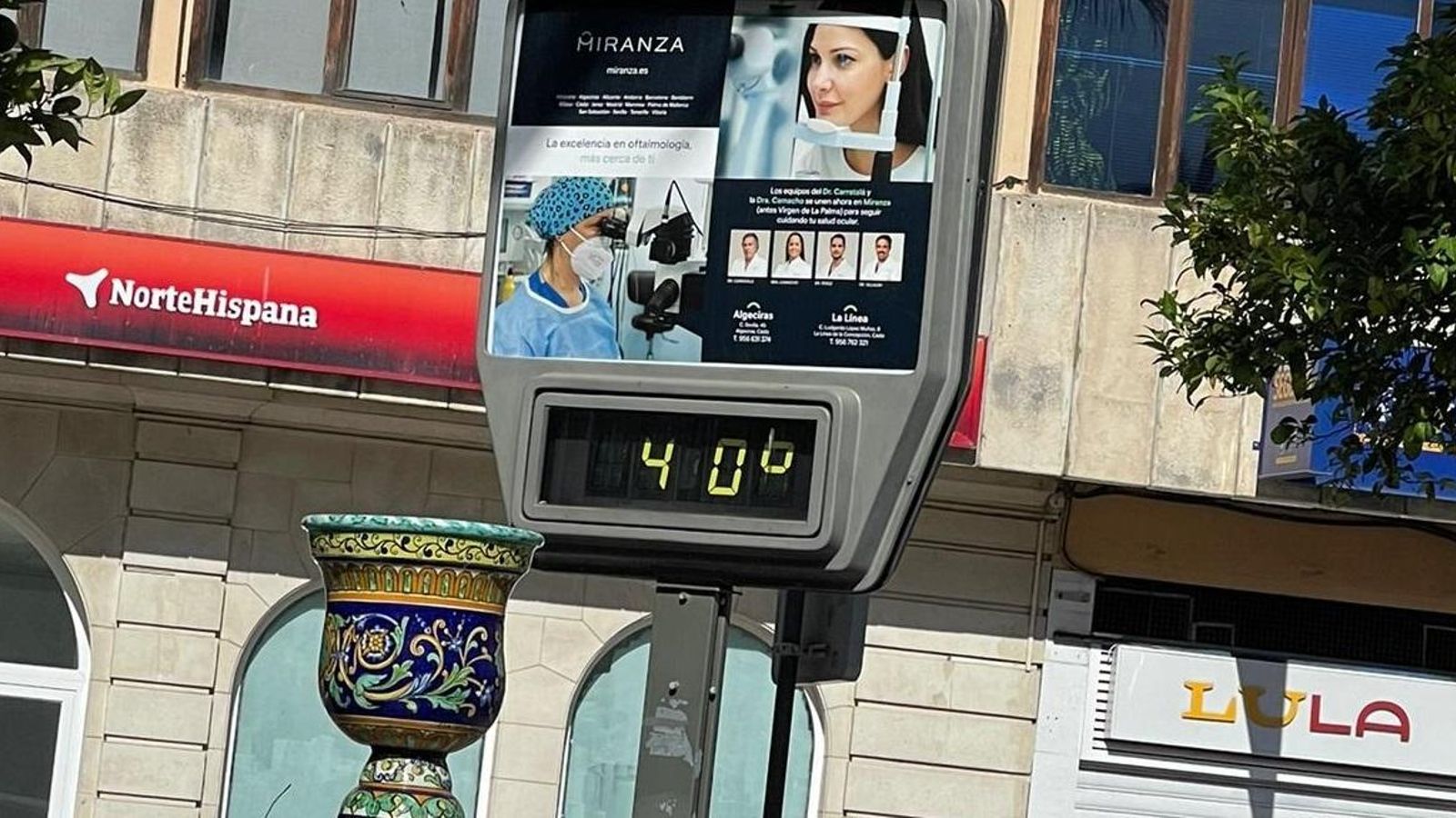 Termómetro en la Plaza Alta