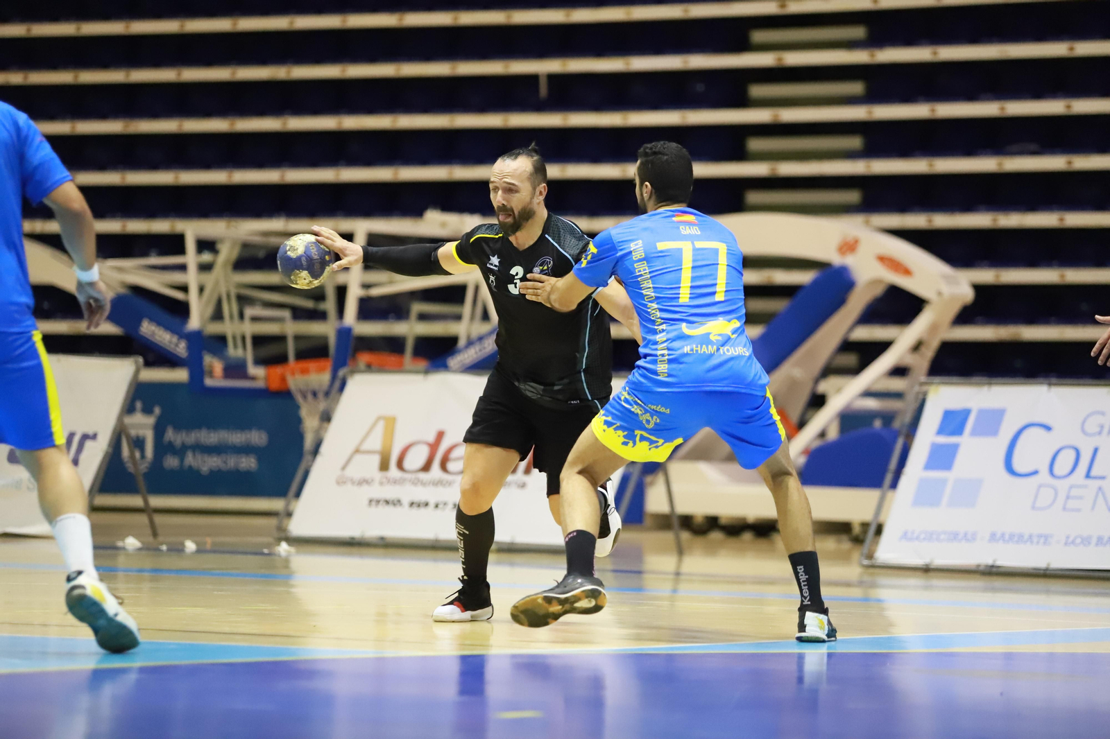 Juan Bermejo, durante el Algeciras-Melilla del pasado domingo