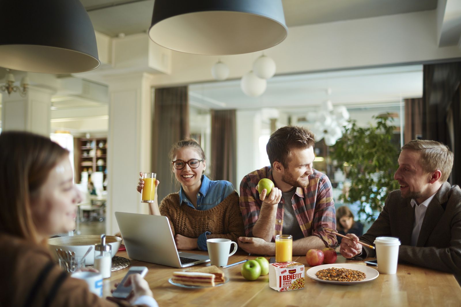 Ideal para almorzar en la oficina.