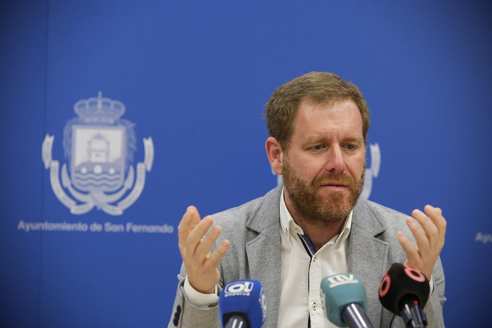 Conrado Rodríguez, durante una rueda de prensa.