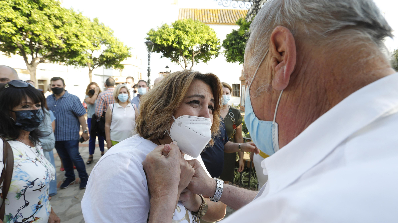 Las fotos de Susana Díaz con simpatizantes en Algeciras