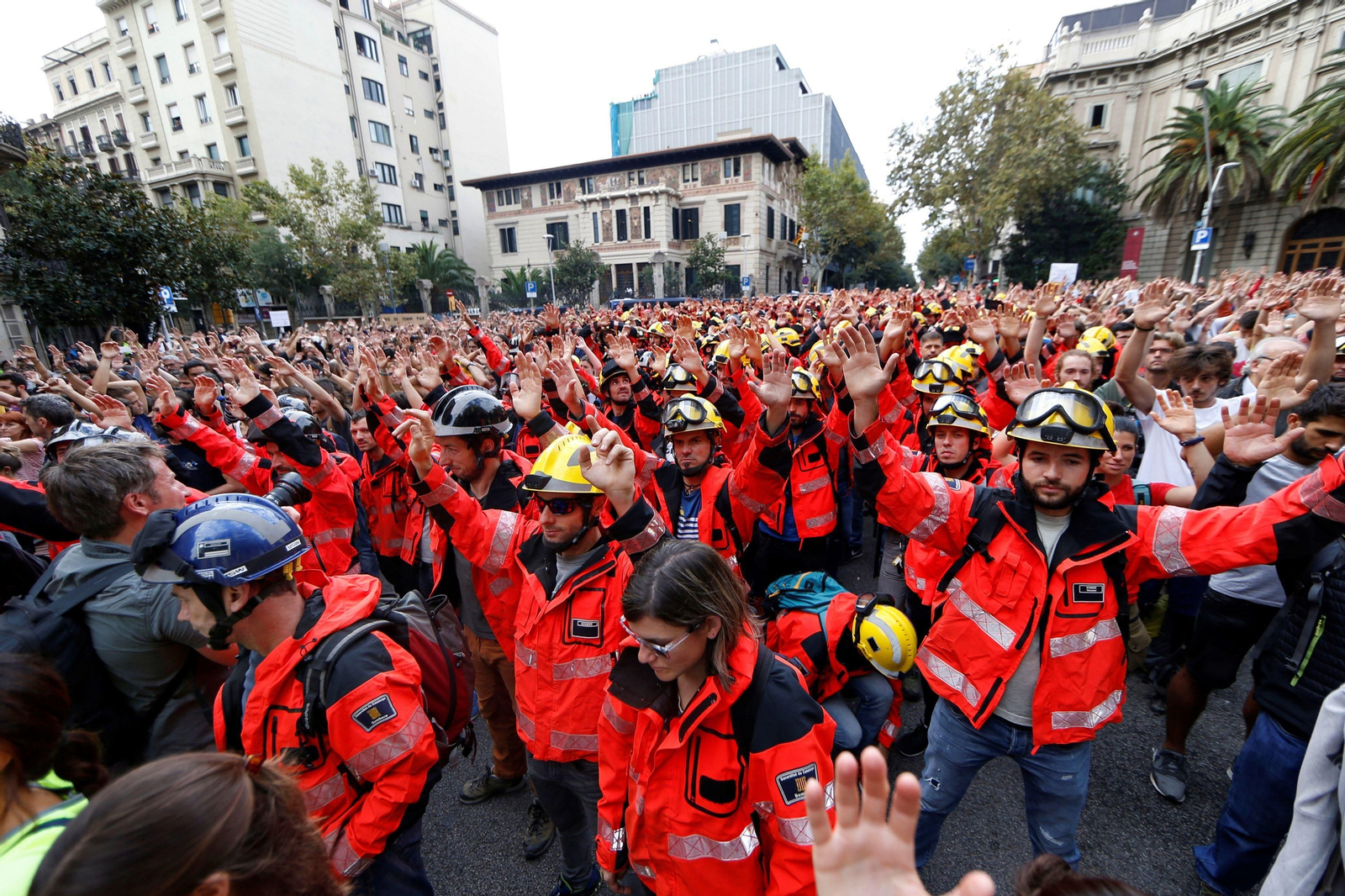 Jornada de protestas en Cataluña