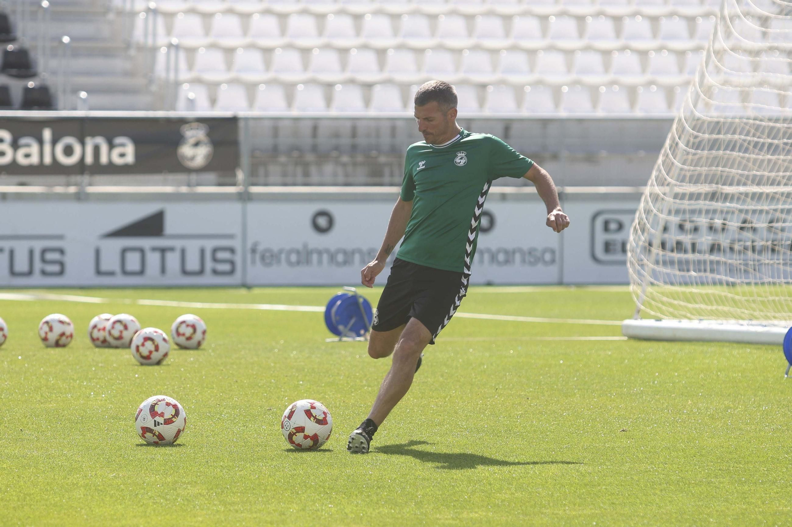 Fotos del último entrenamiento de la Balona antes del decisivo partido ante el líder