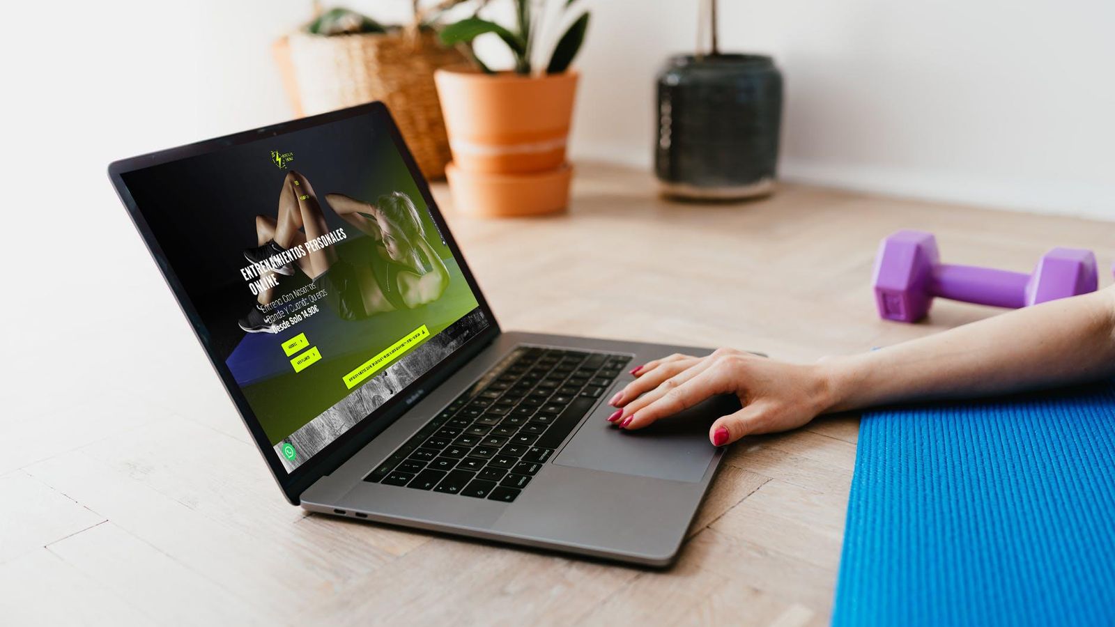 Una usuaria de Brooklyn Energy durante un entrenamiento.