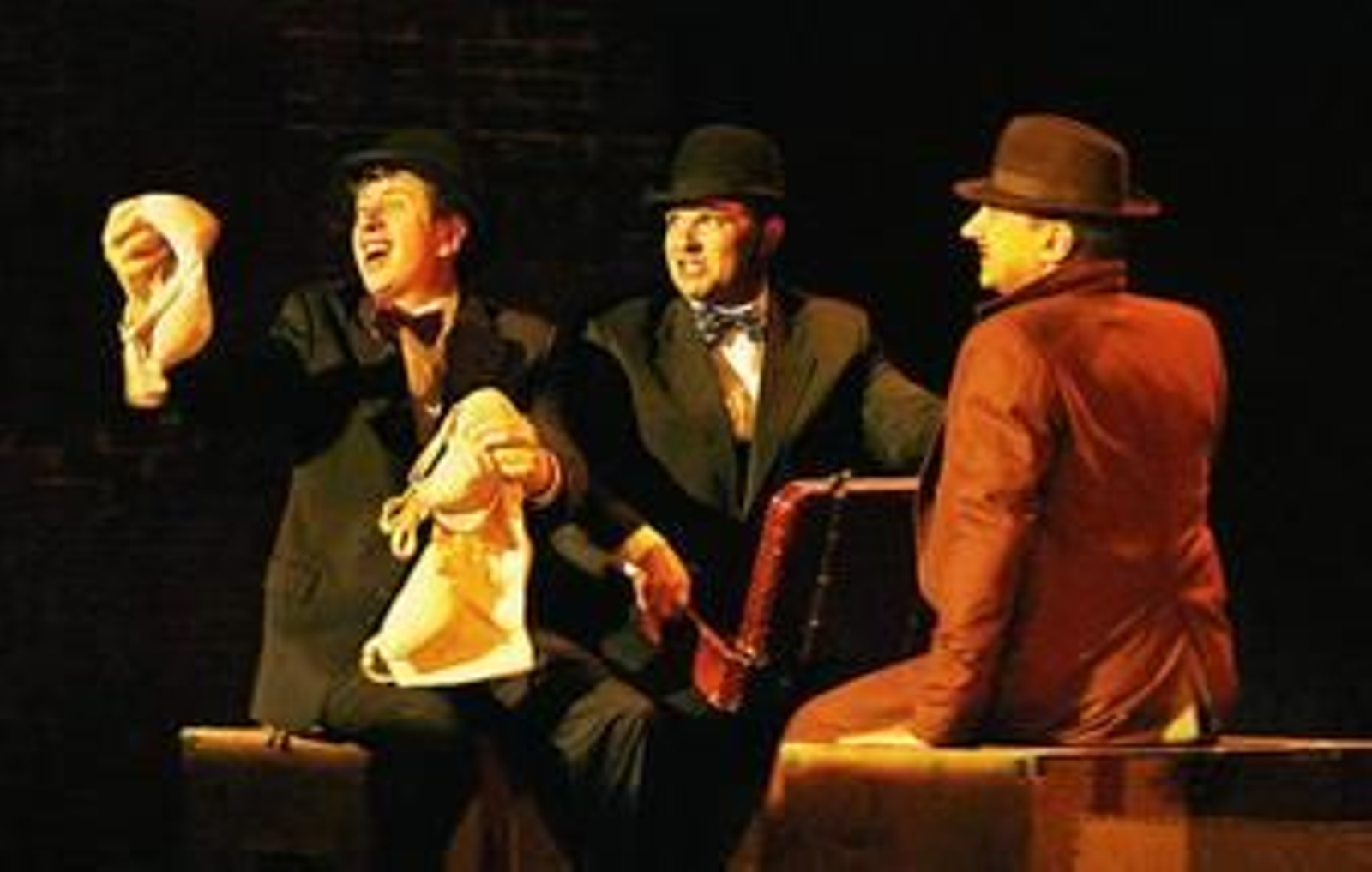 Una escena de 'Los 39 escalones', que se representó ayer en el Gran Teatro.