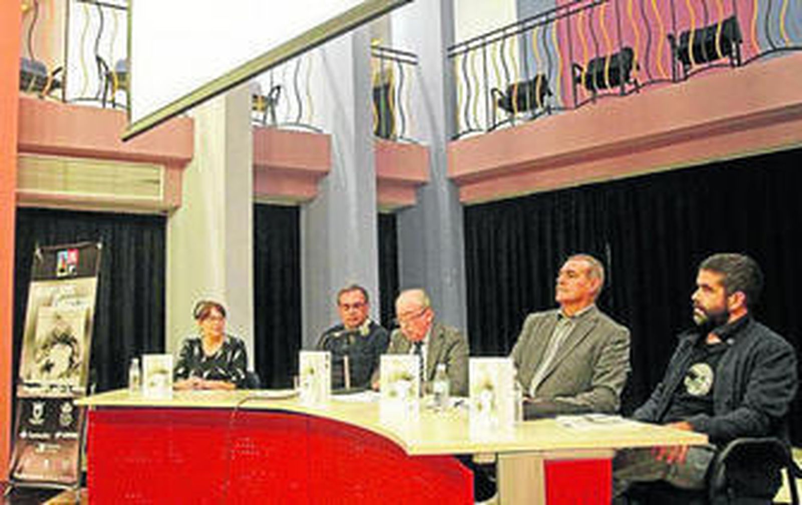 Imagen de la presentación de la obra de Ríos Vera, ayer.