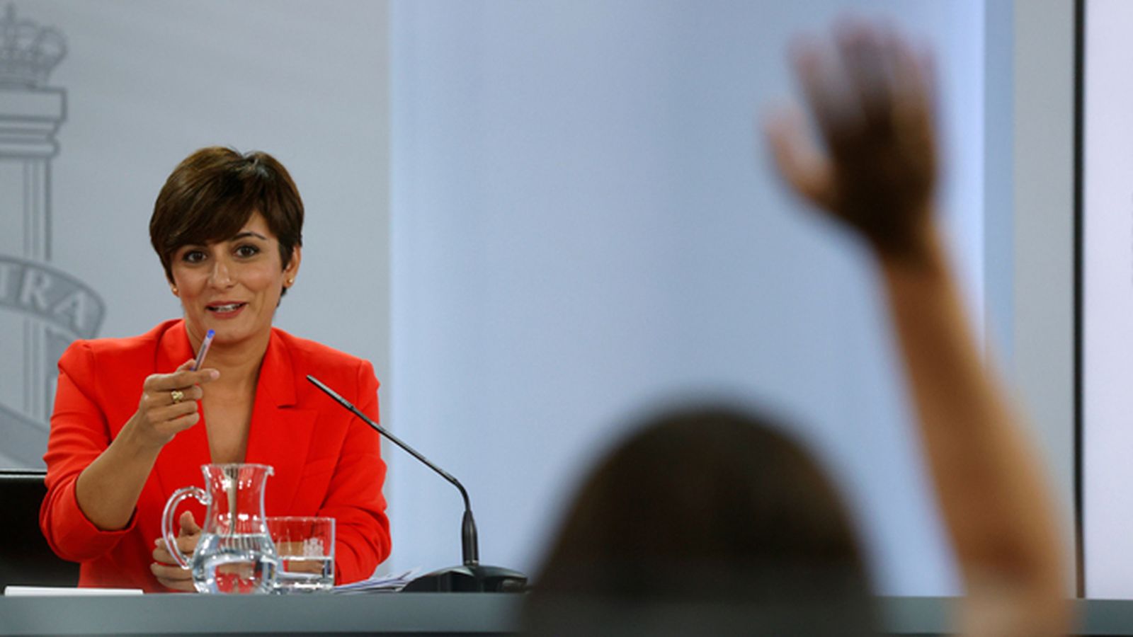 Isabel Rodríguez, en su comparecencia tras el Consejo de Ministros.