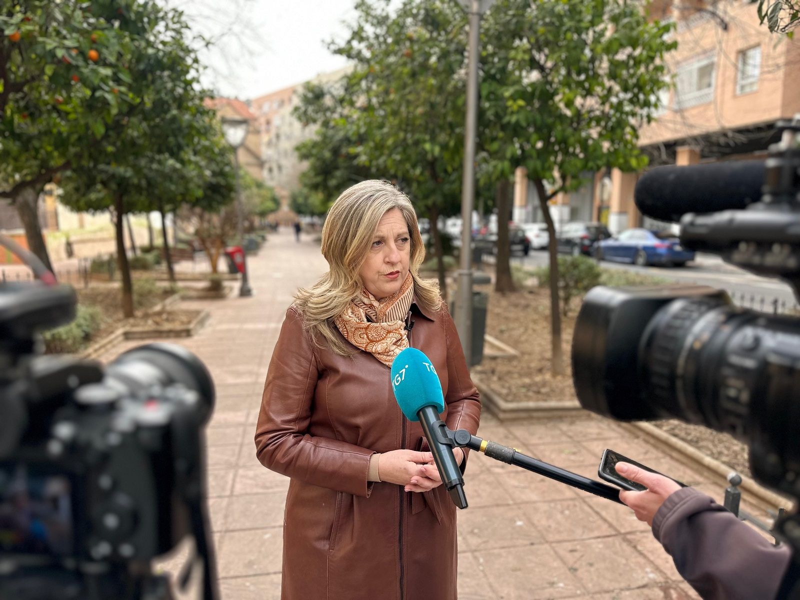 Beatriz Sánchez Agustino en el parque Agustina de Aragón de Granada