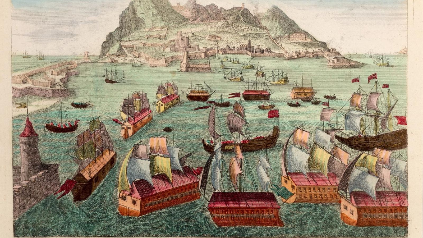 Gibraltar y la bahía de Algeciras, 1782.
