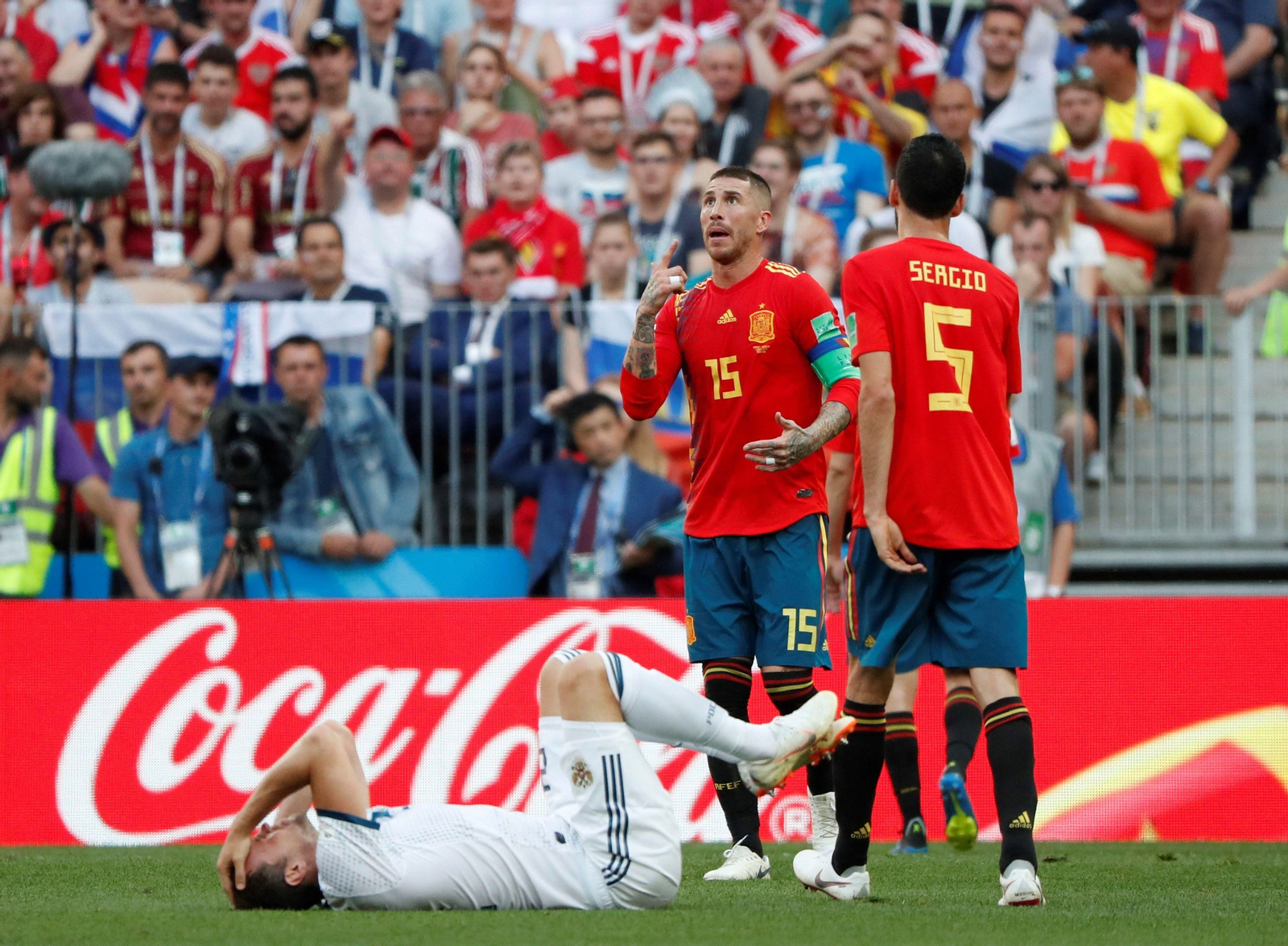 Las imágenes del España-Rusia