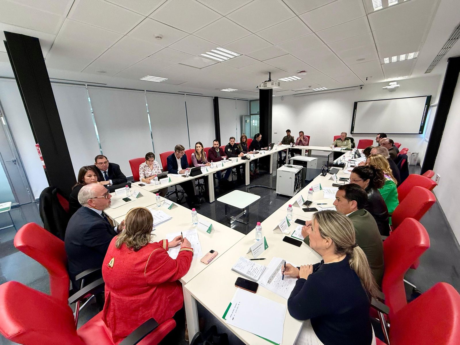 Comité de Seguimiento de la Junta de Andalucía, en Jaén.