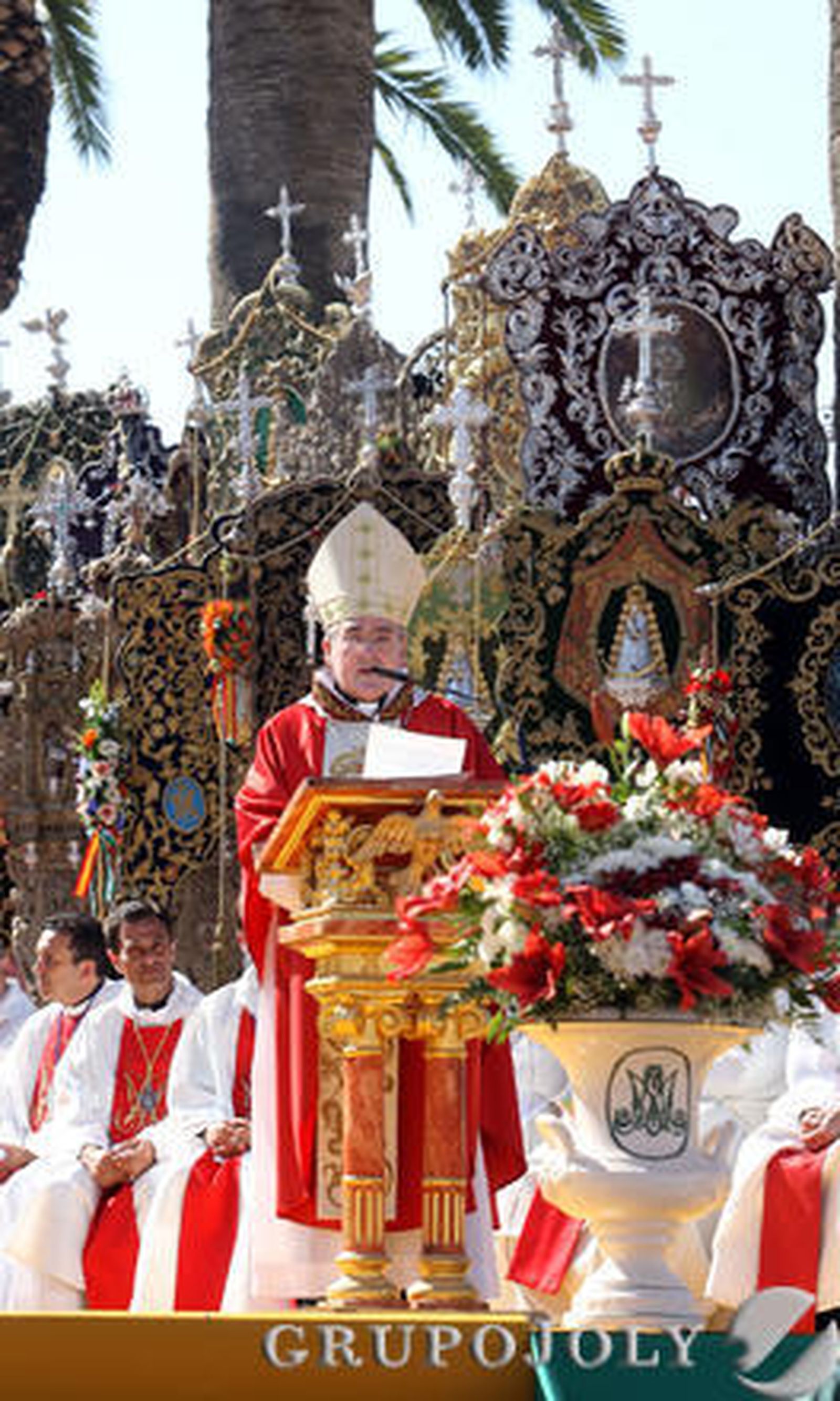 Las imágenes de la misa de romeros