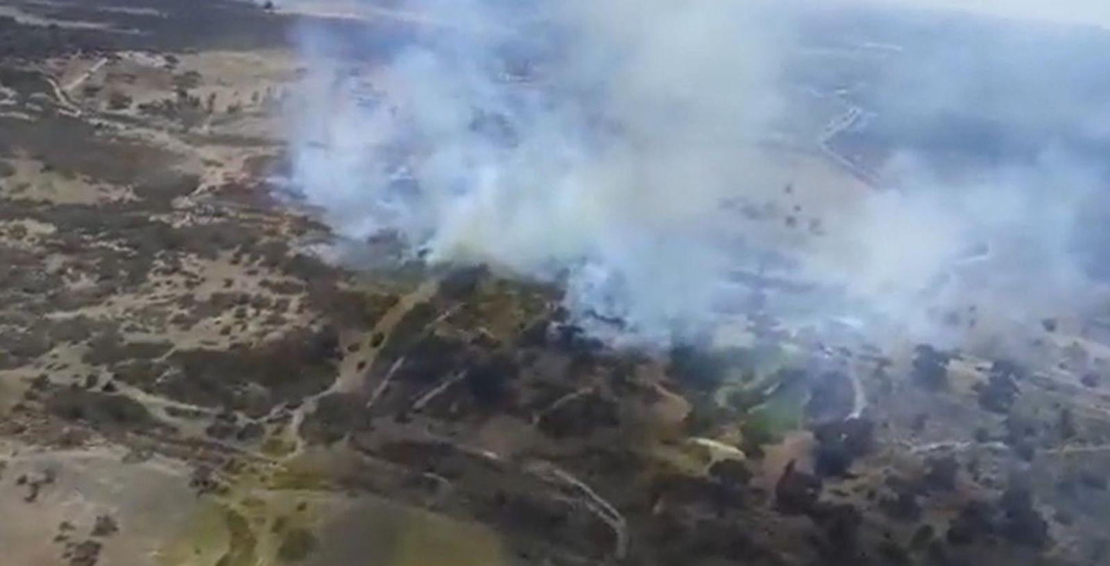 Incendio en el paraje Romería de Tharsis.
