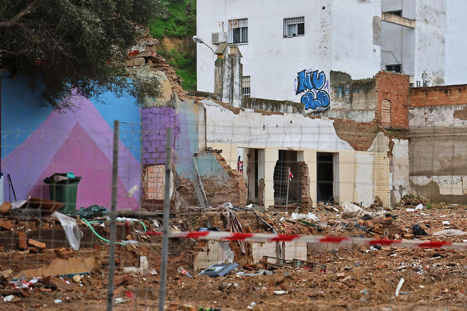 Así se encuentran las obras del entorno del antiguo mercado de La Merced