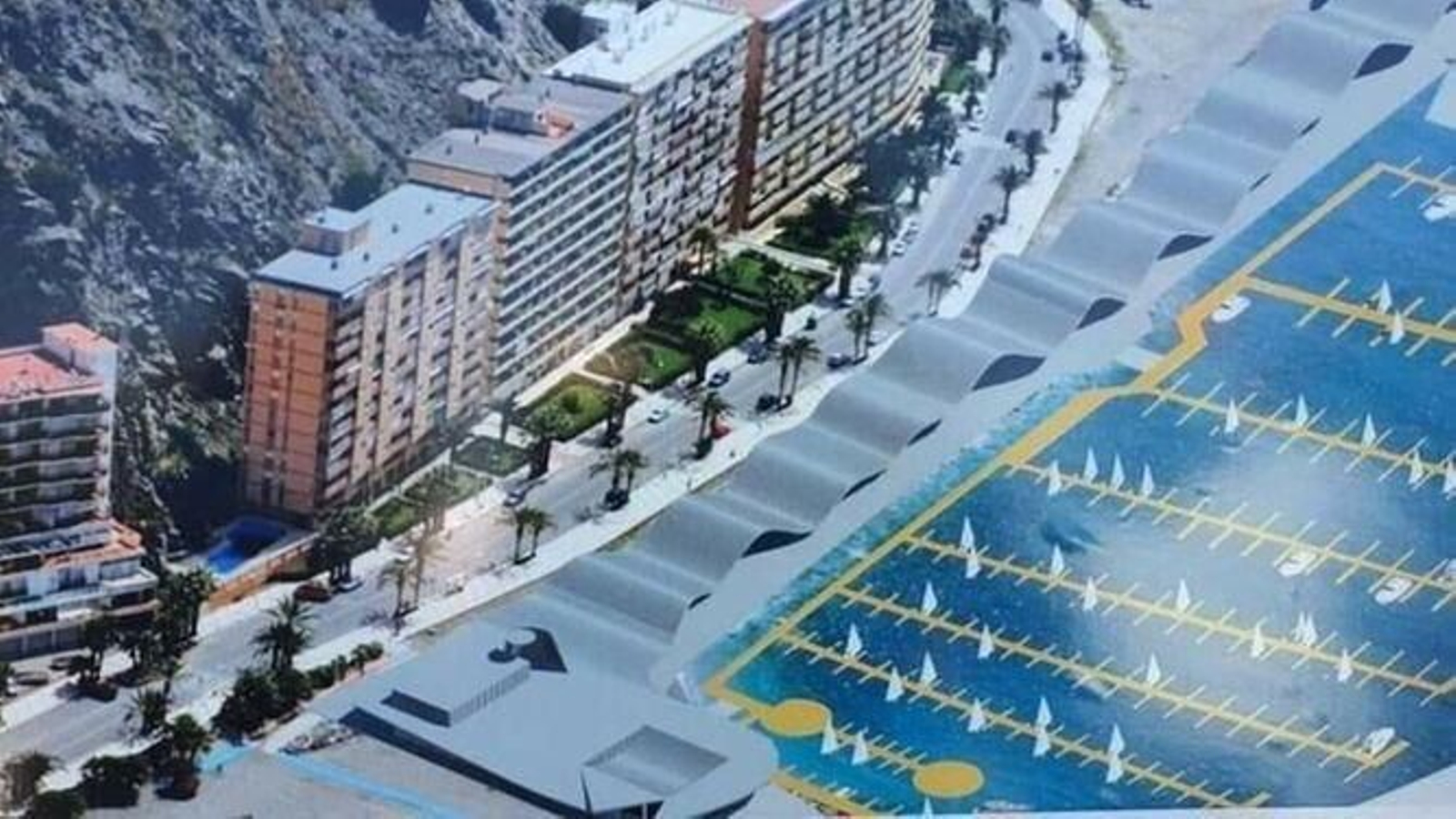 Imagen de archivo del proyecto de la marina urbana de Almuñécar