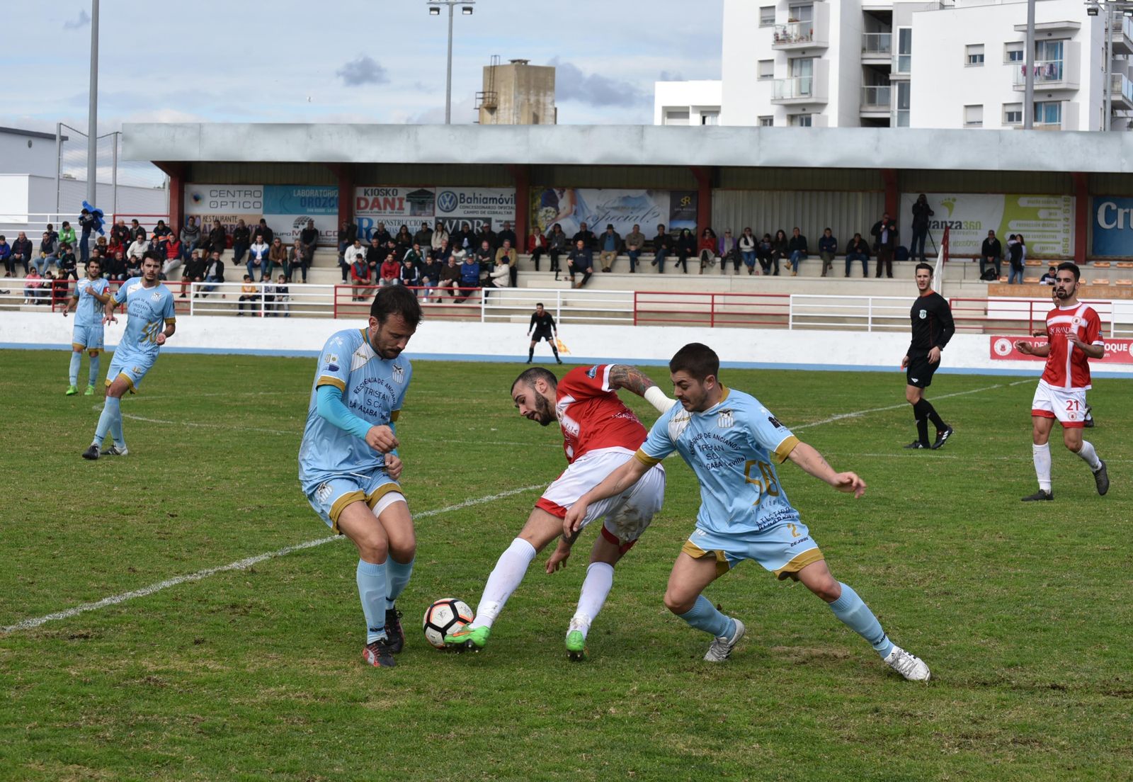Un partido reciente del San Roque, en el Manolo Mesa.