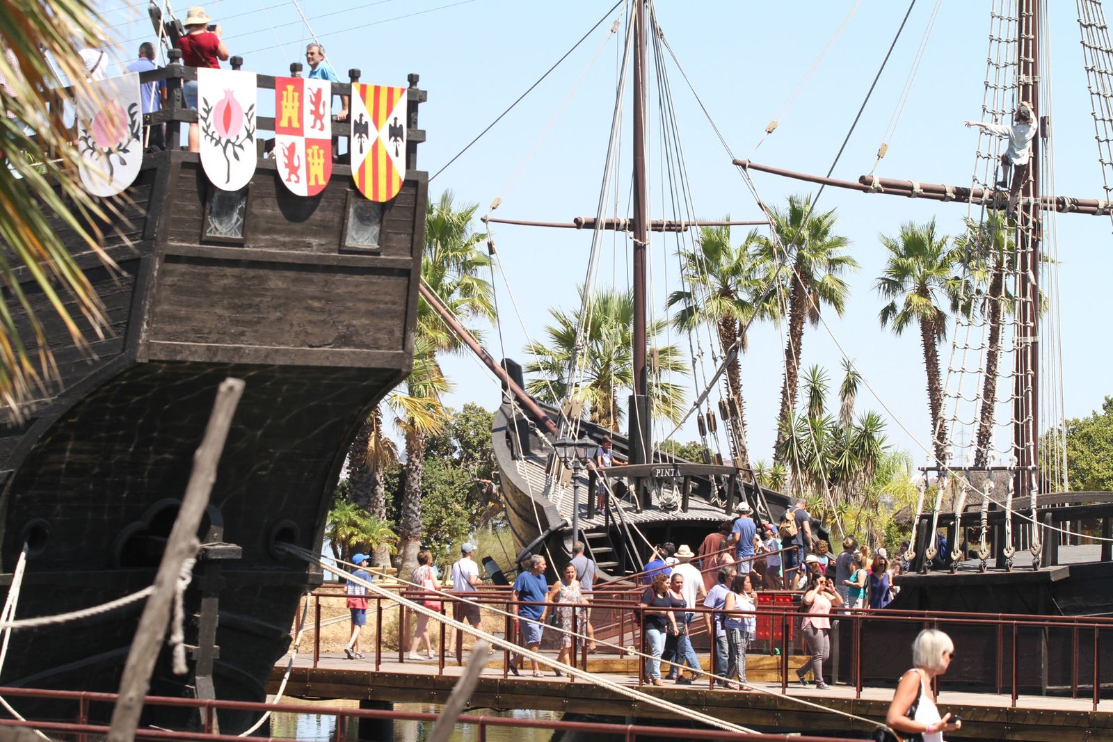 Carabelas de Cristóbal Colón en Palos de la Frontera