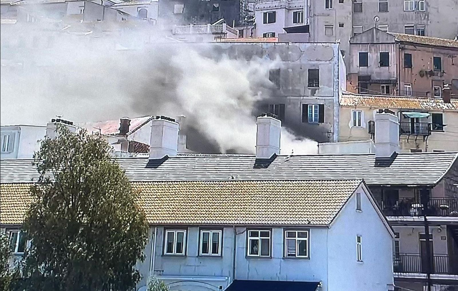 EL incendio en Gibraltar.