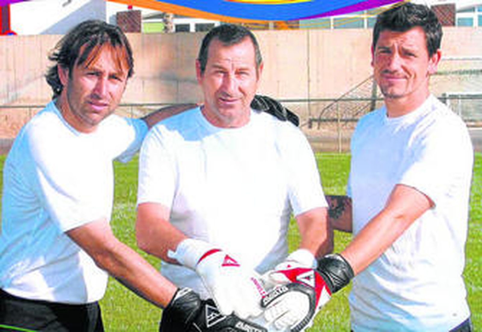 Barbero, Jesús Gualda y Javi Ruiz, supervisores del campus.