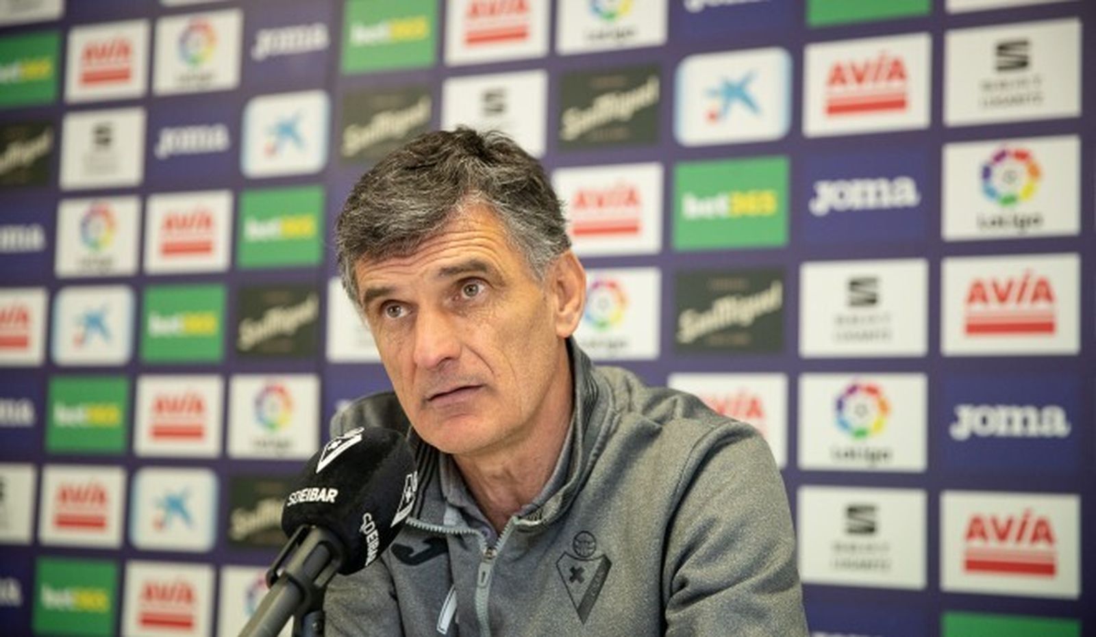 José Luis Mendilibar, en su rueda de prensa.