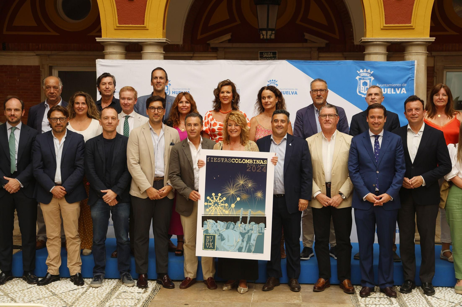 Imágenes de la presentación de las Fiestas Colombinas en el Ayuntamiento