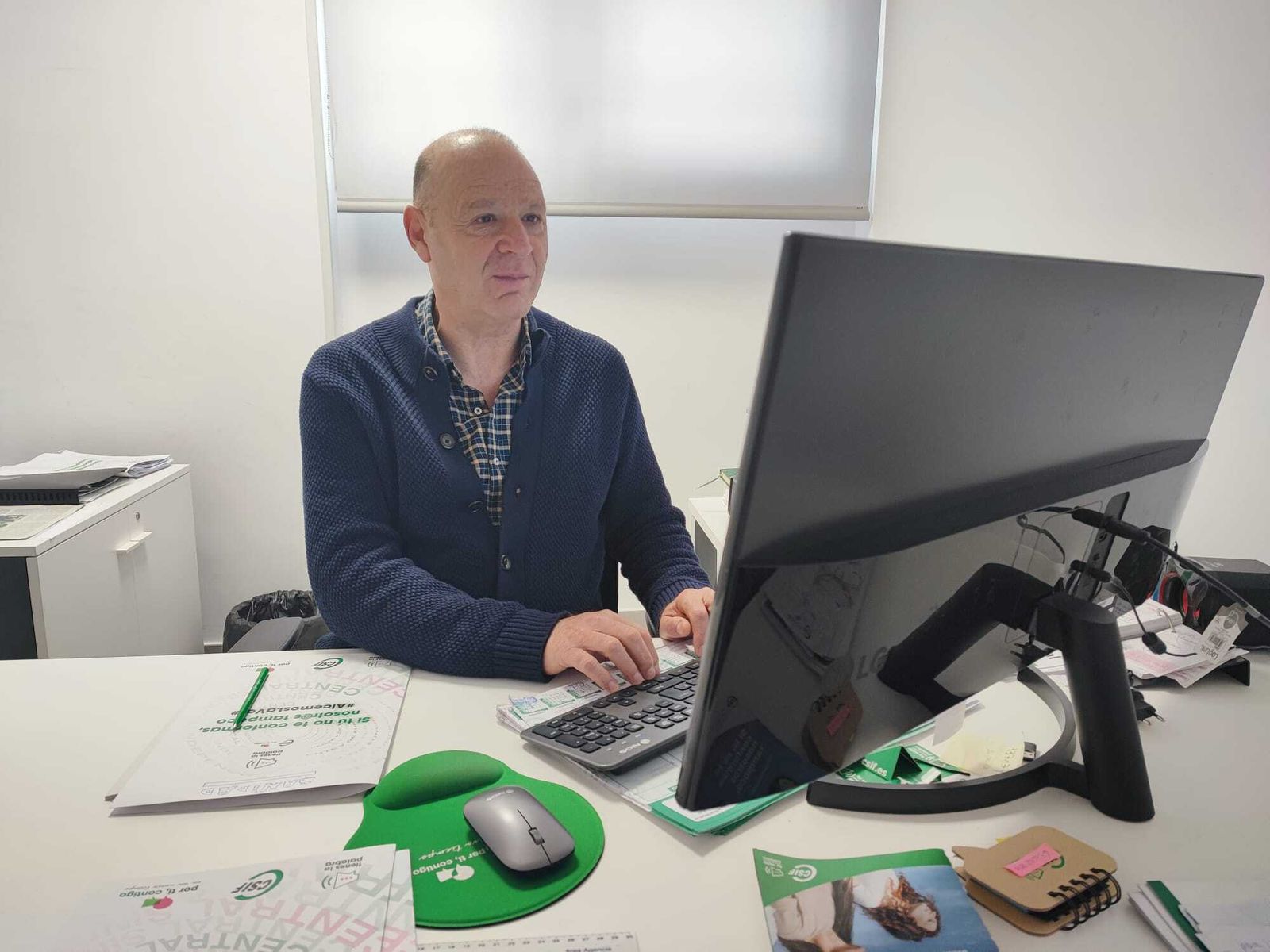 Cesáreo Cercadillo, responsable del sector de Sanidad de CSIF Huelva