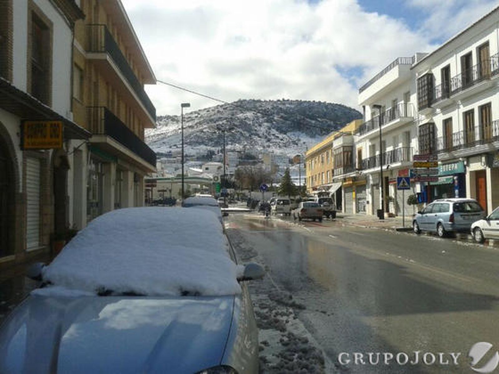 Nieve en Estepa./ Ángela Páez