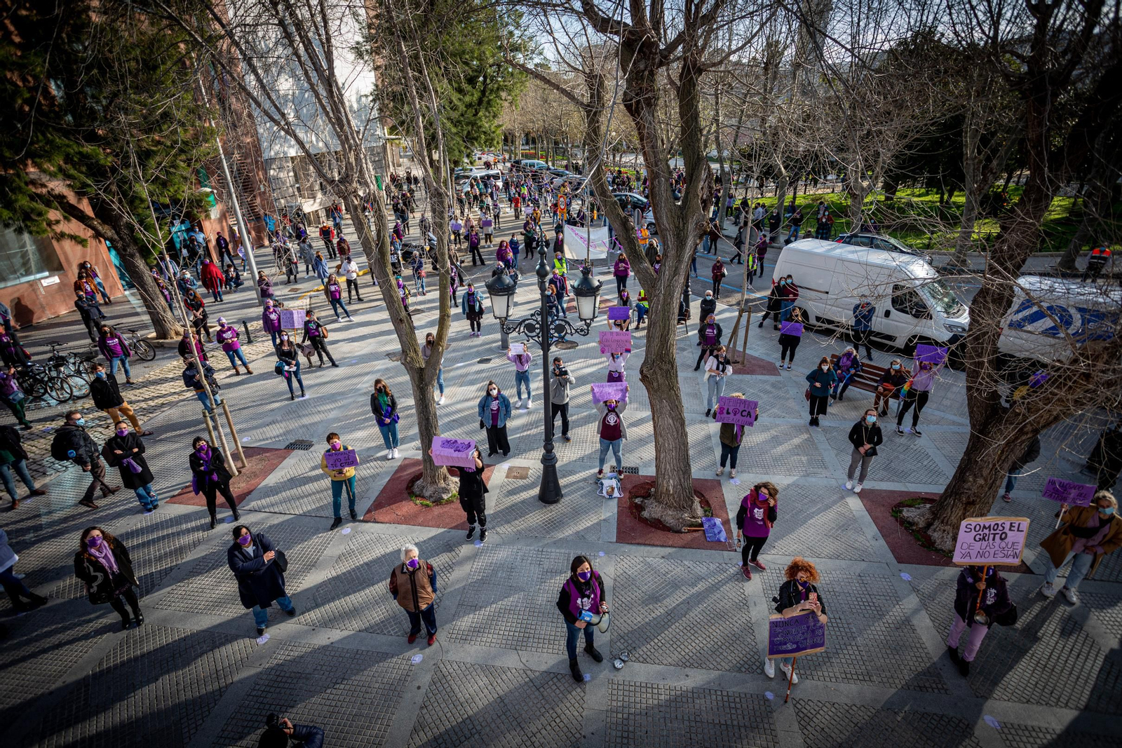 Concentración por el 8-M en Cádiz