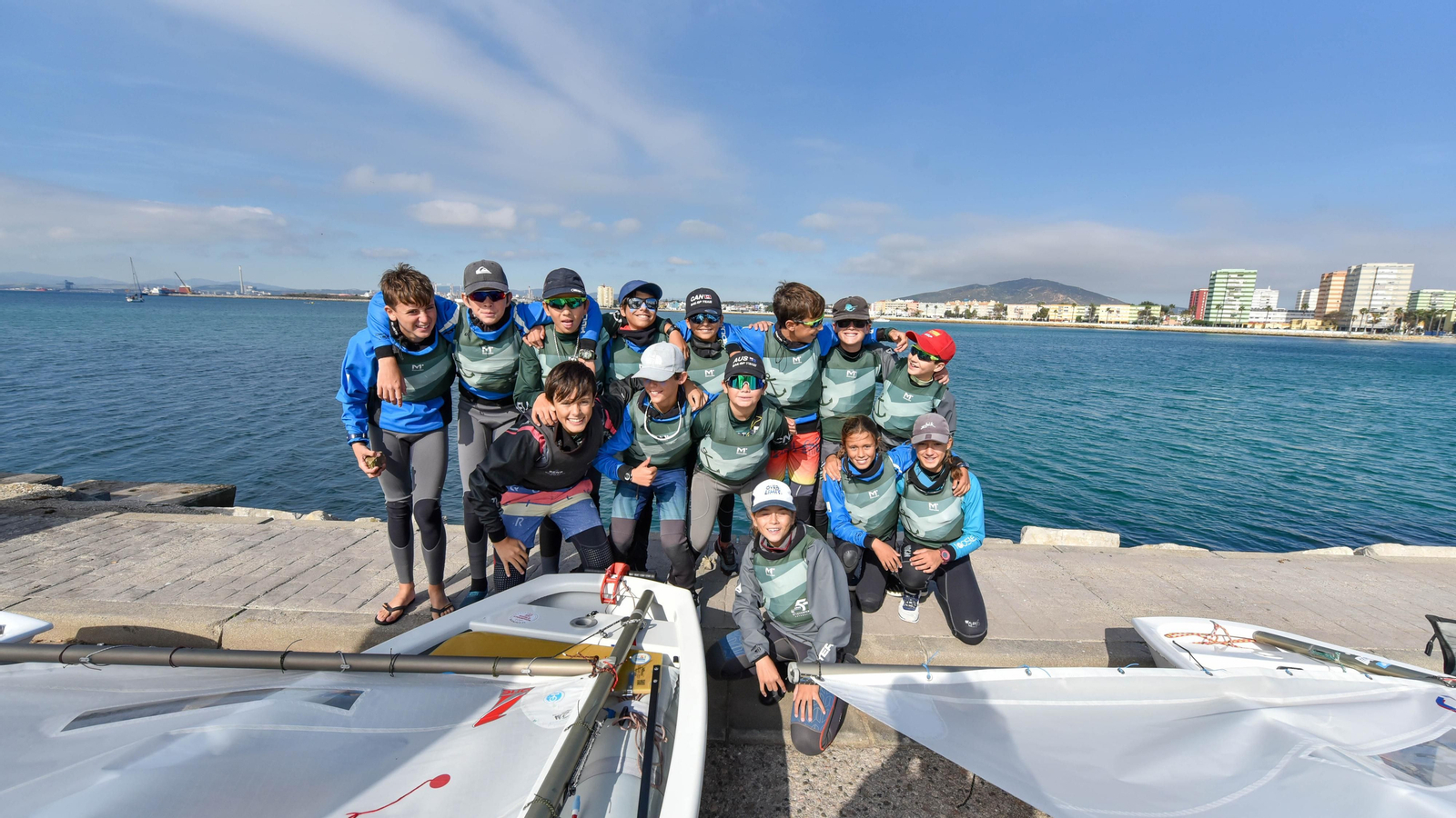 Las fotos de la primera jornada de la Copa de Andalucía de Óptimist en La Línea