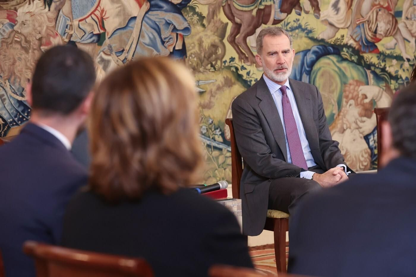 El Rey Felipe VI recibe en La Zarzuela a la alcaldesa de Jerez