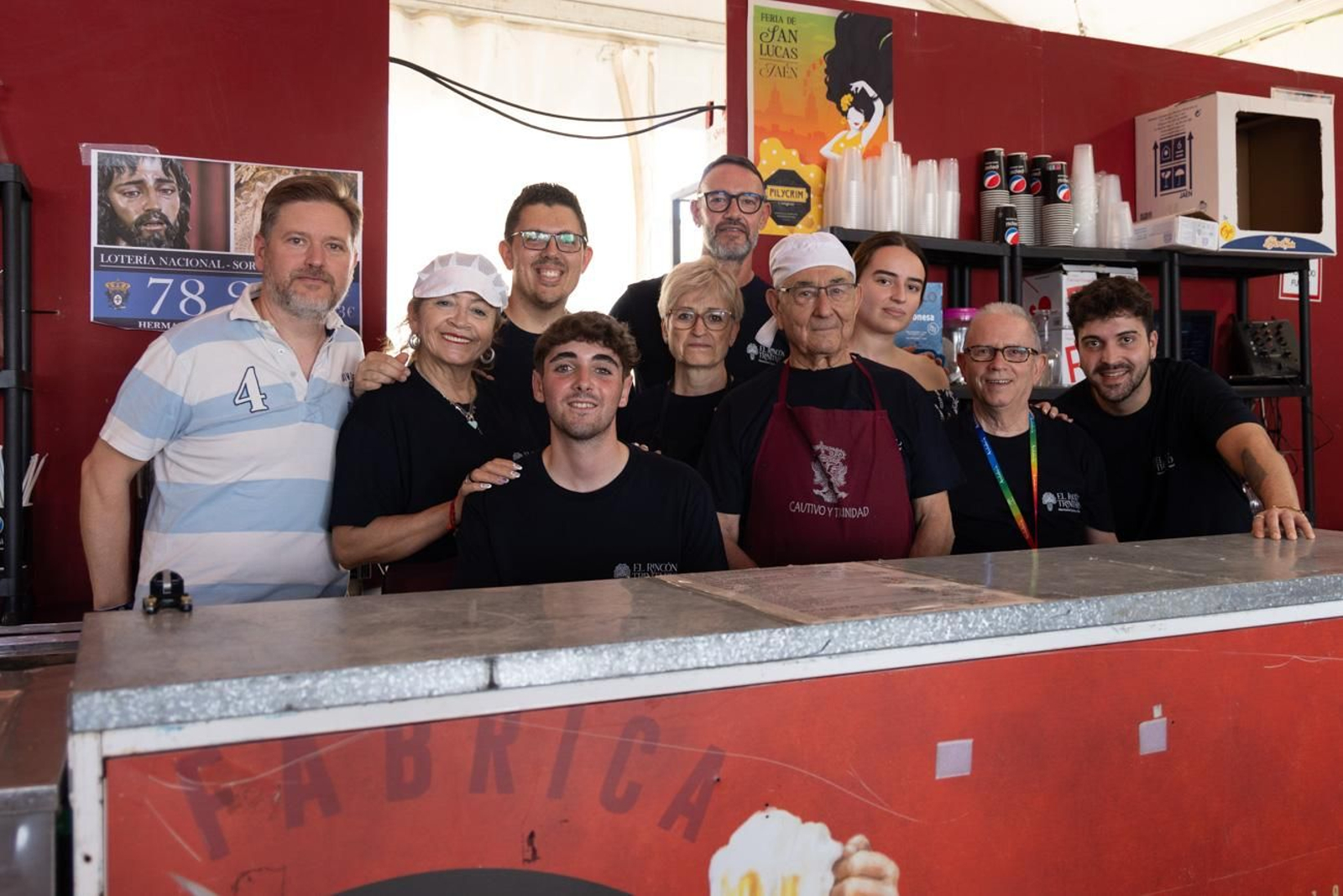 Las comidas de empresa se suceden en la Feria de San Lucas