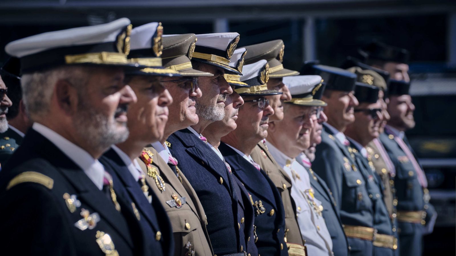 Día del Pilar en la Comandancia de la Guardia Civil de Cádiz.