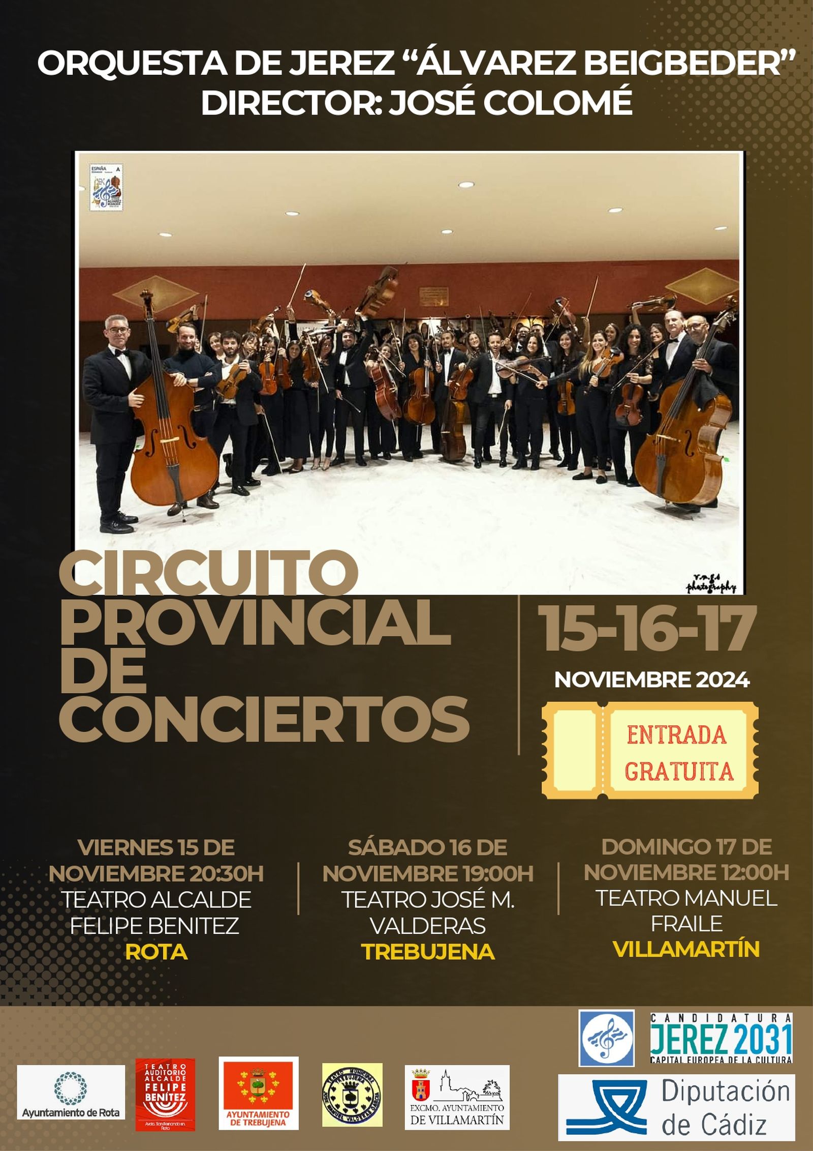 Cartel anunciador del circuito.