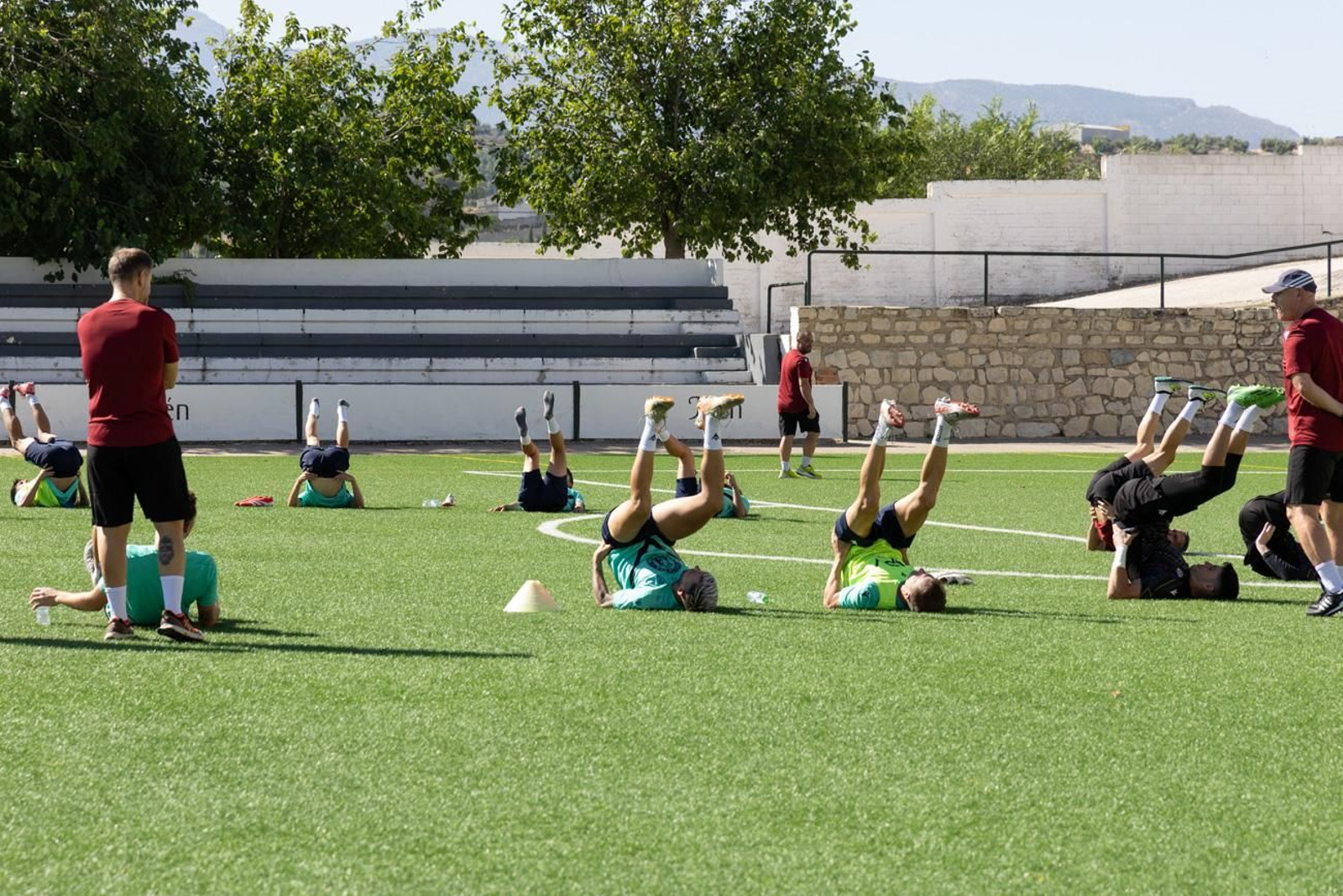 El primer entrenamiento del Real Jaén de la temporada 2025-26