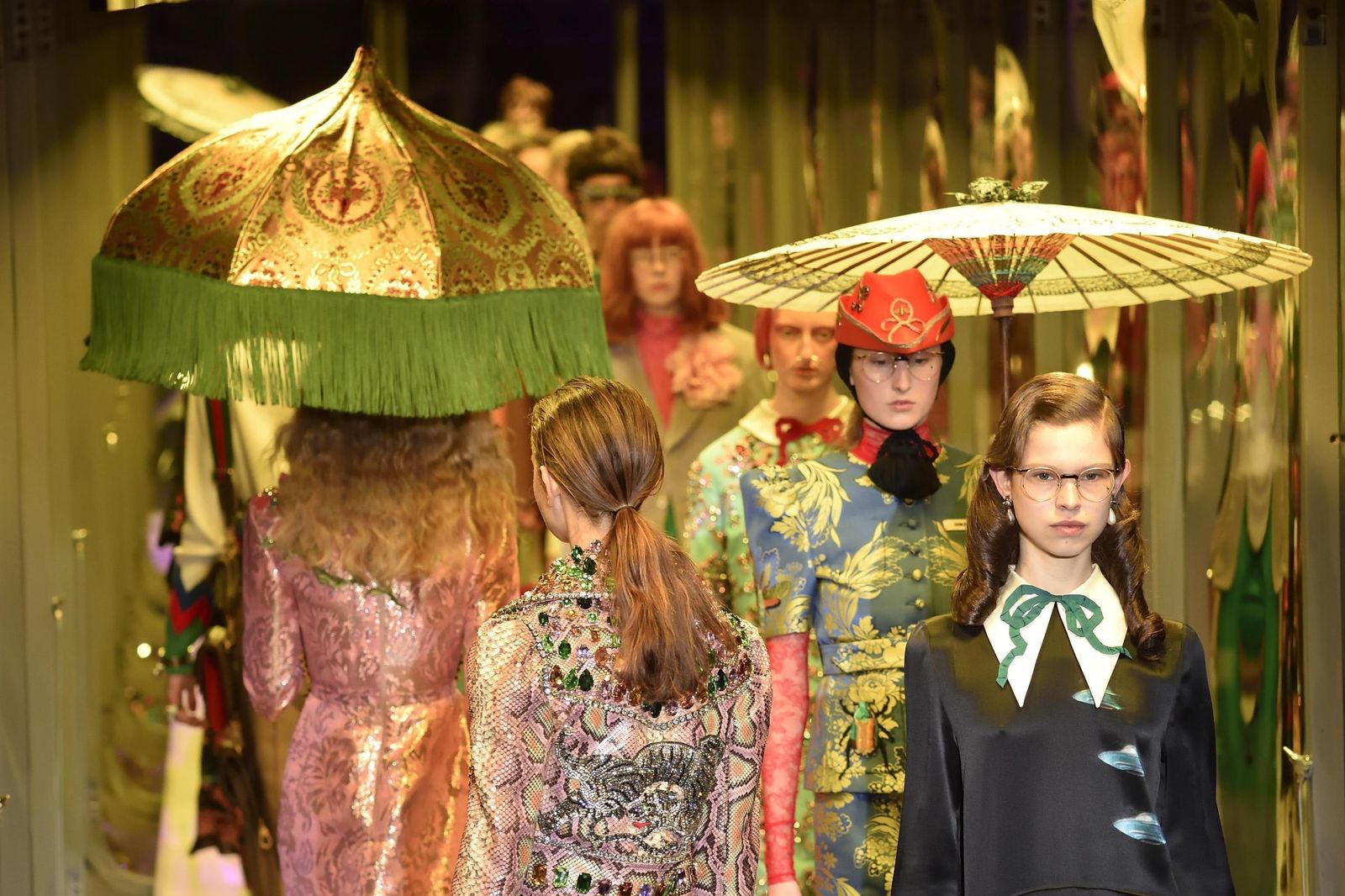 El desfile unisex que ha ofrecido esta semana Gucci en Milán.