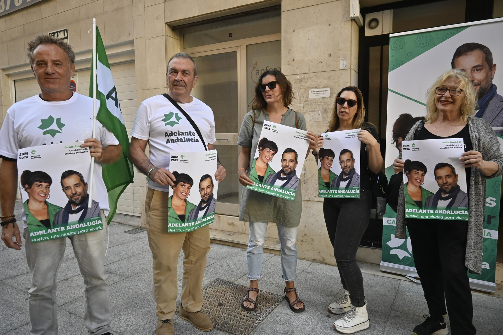 Elecciones Municipales Huelva 2023: Imágenes del acto de inicio de campaña en la sede de Adelante Andalucía