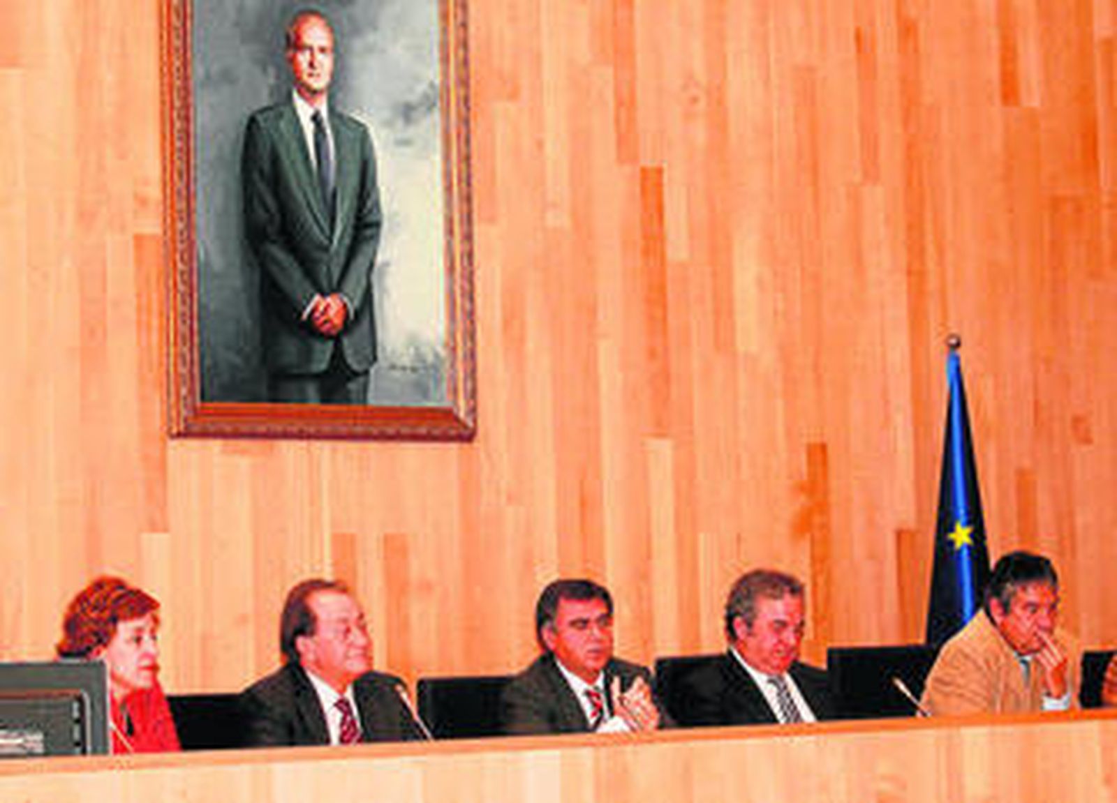 Encarnación Páez, Jesús Mora, Francisco Fernández y Salvador Pendón, en una imagen de archivo.