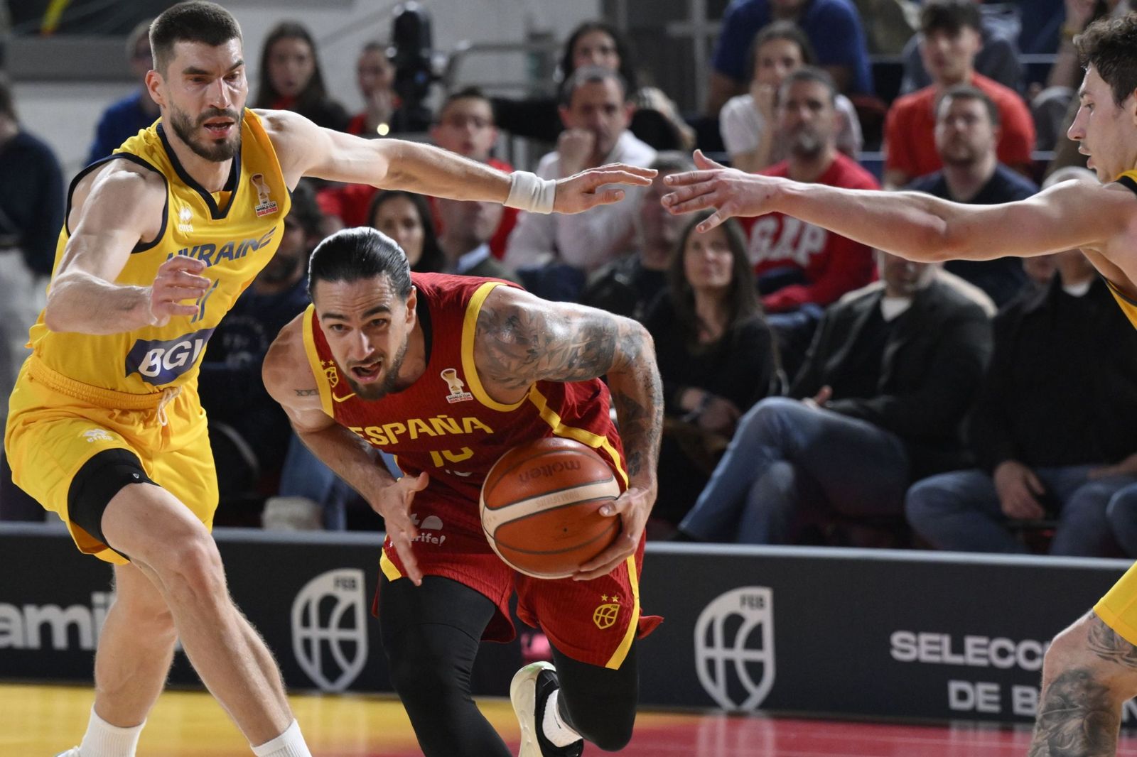 Las mejores fotos del España-Ucrania de baloncesto