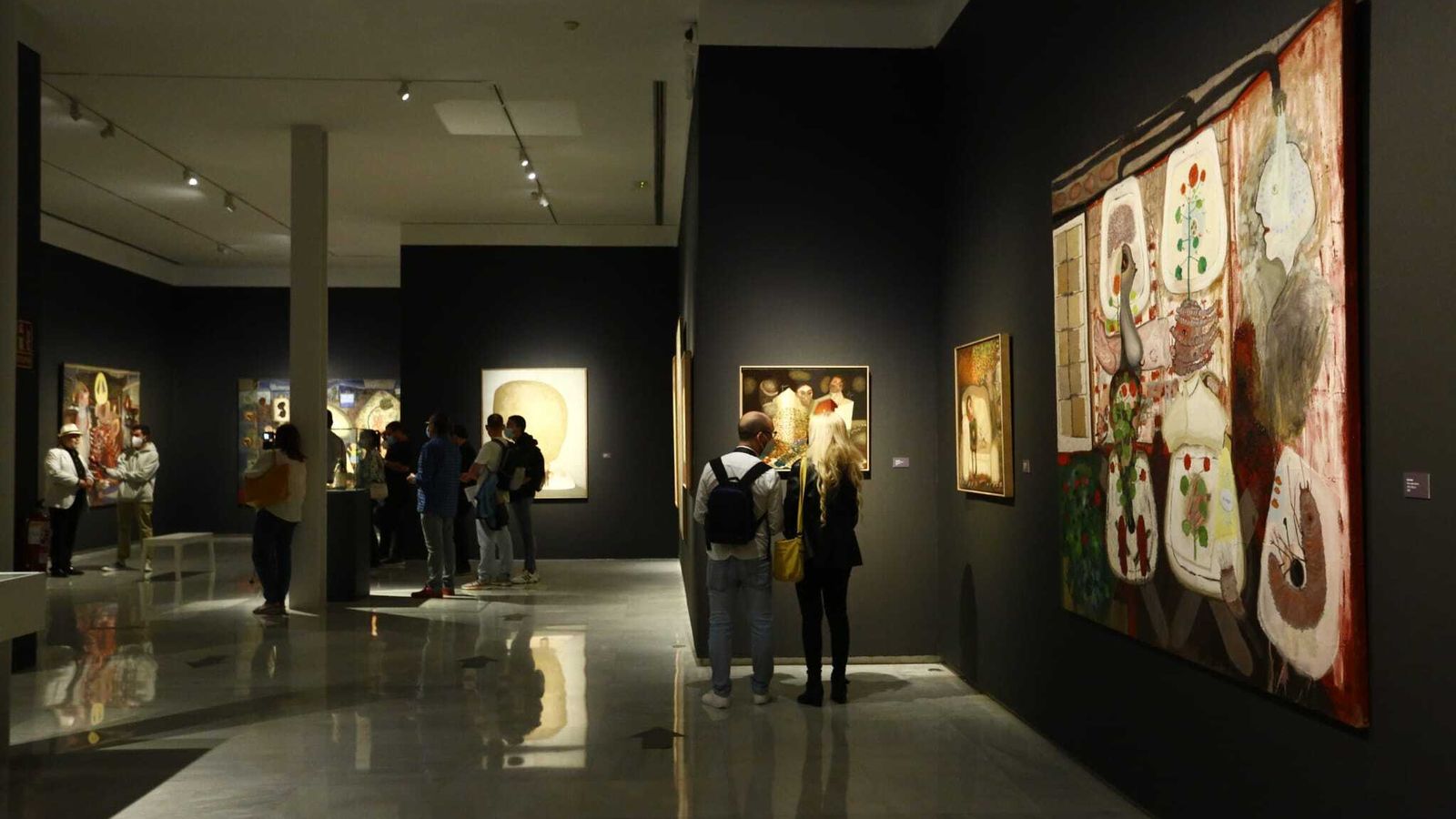 Presentación de la exposición, este jueves, en el Rectorado.