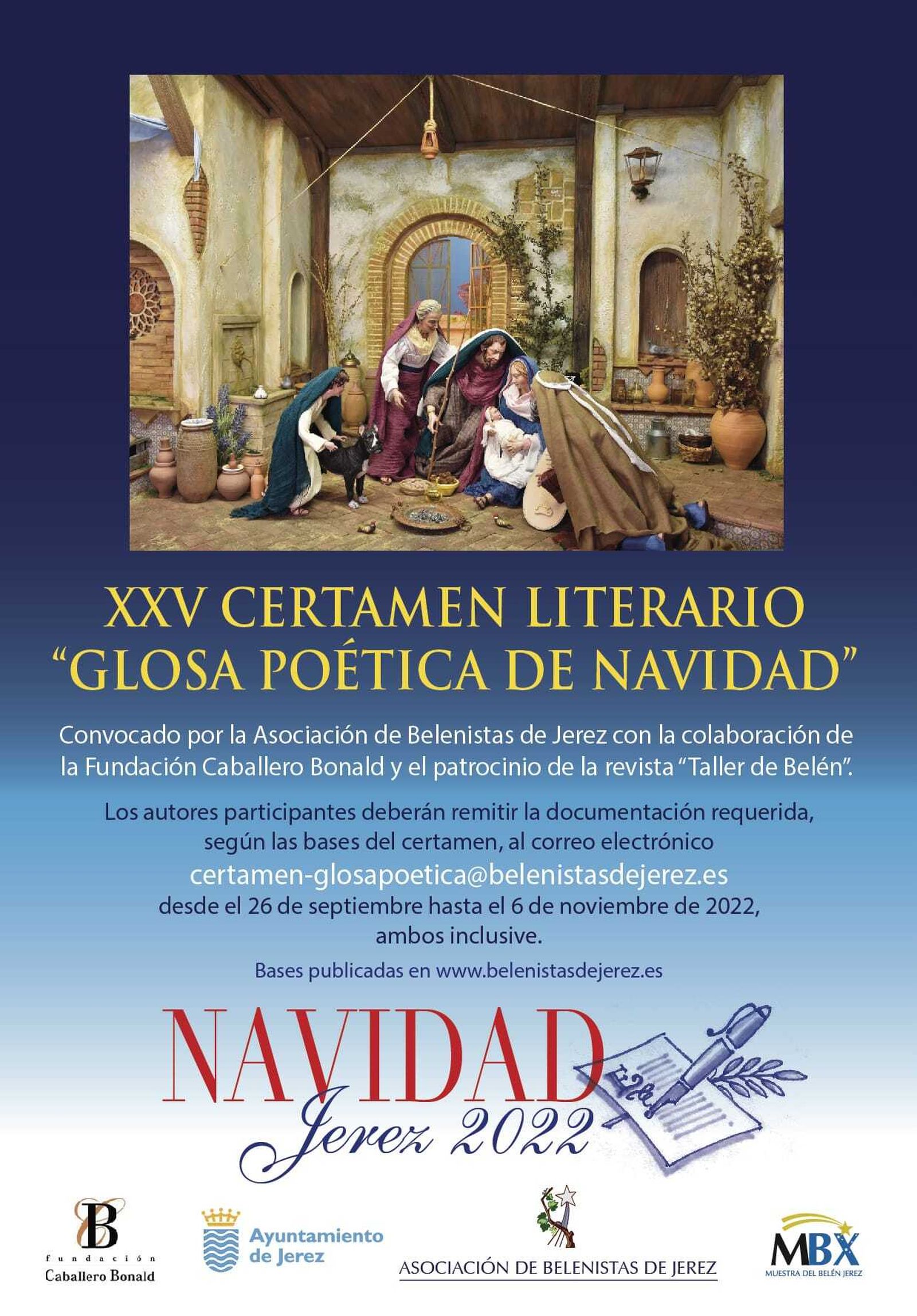 Cartel del XXV Certamen Literario 'Glosa Poética de Navidad'