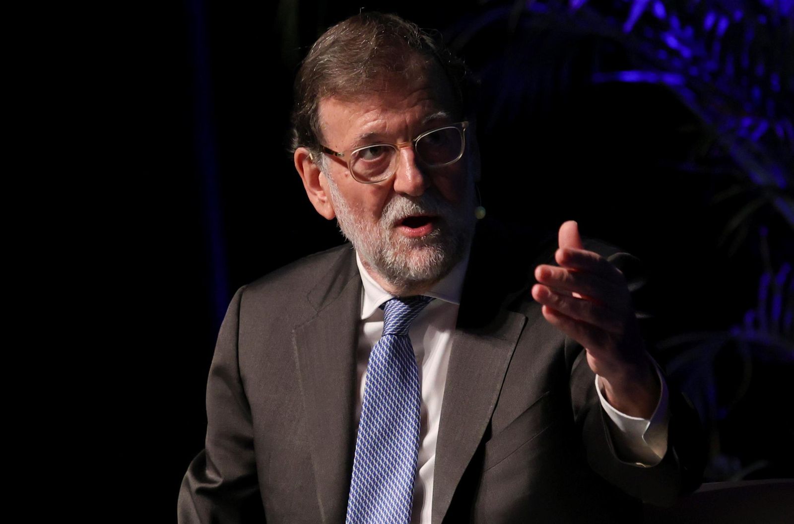 Rajoy durante el encuentro.