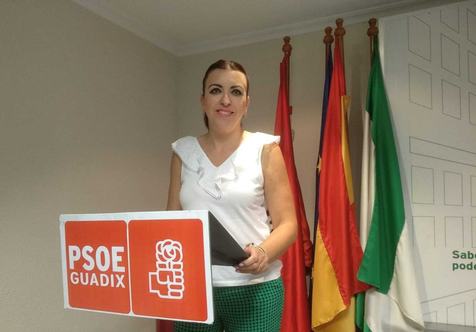 Belén Porcel, portavoz del PSOE Guadix